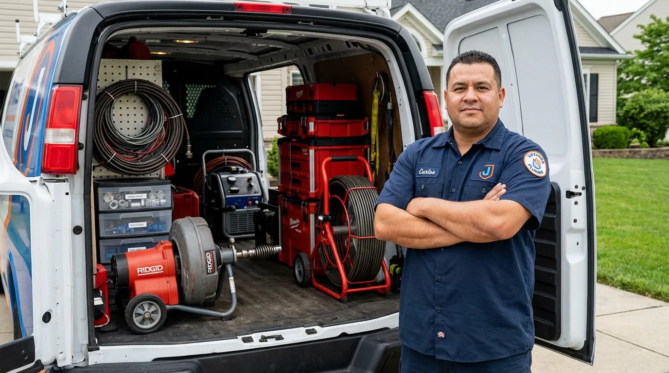 Professional drain cleaning equipment and Johns Plumbing LLC plumber in Snowmass Village