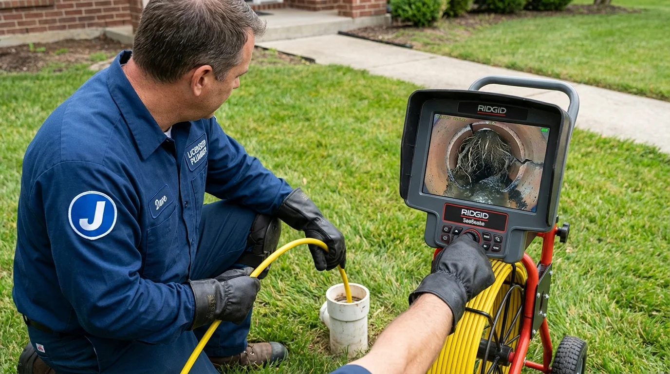 Sewer camera inspection being performed by Johns Plumbing LLC in Snowmass Village